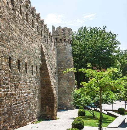Ичери Шехер, Баку, стены