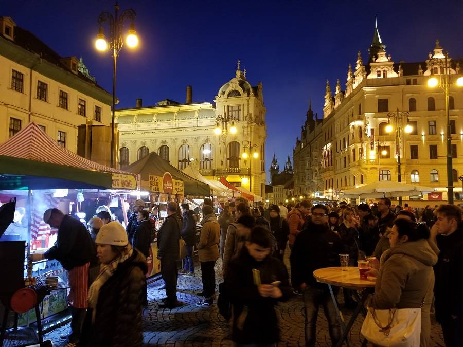Погода в Праге на Новый год бывает разная