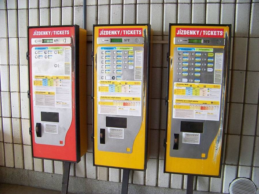 Пражские билетные автоматы 
