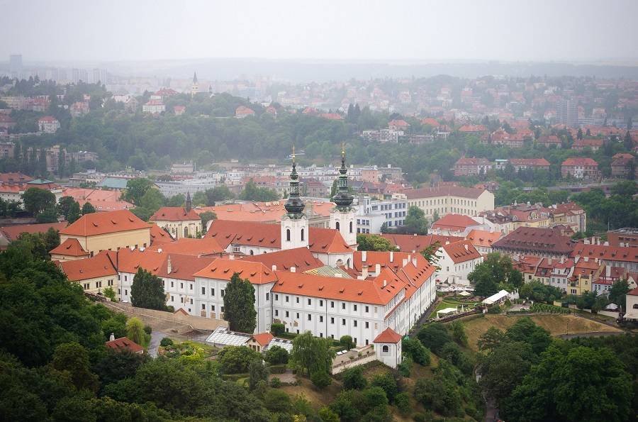 Общий вид на Страговский монастырь, Прага