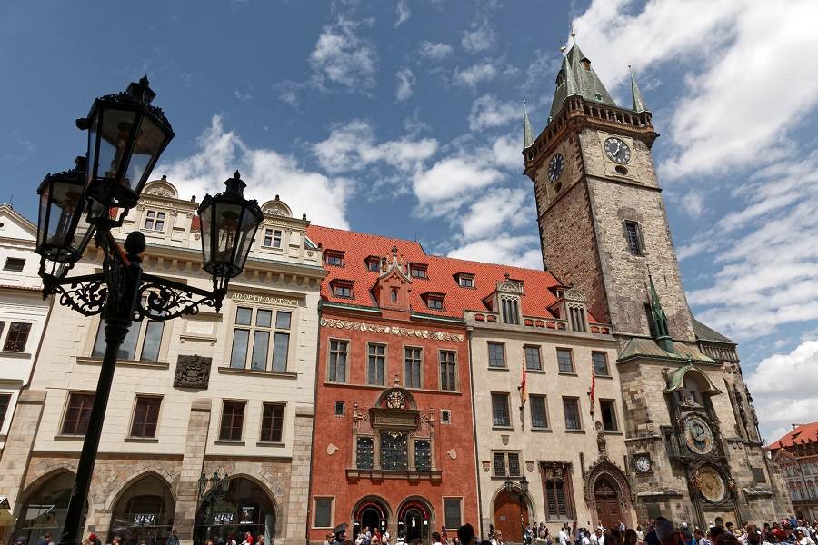 дом купца Вольфа Камене; дом купца Яна Кржижа, староместская башня в Праге