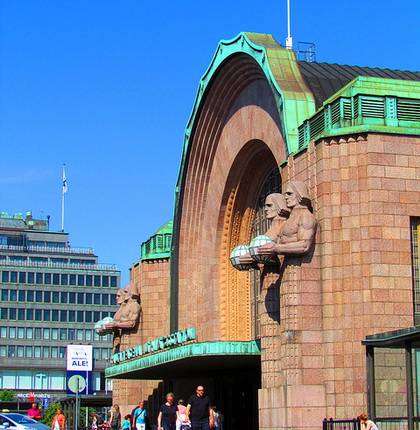 Уникальность железнодорожного вокзала в Хельсинки