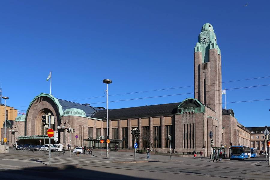 Жд вокзал в Хельсинки