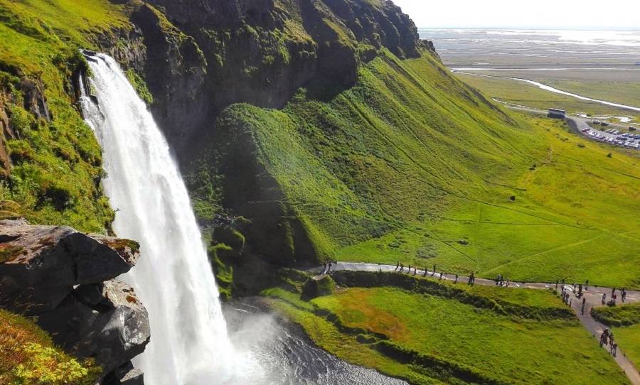 Водопад, Исландия