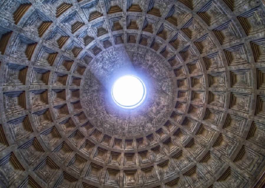 Окулус, Купол пантеона в Риме