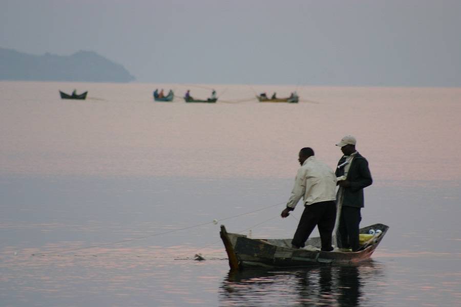 Рыбалка на озере Виктория, Кения, осень