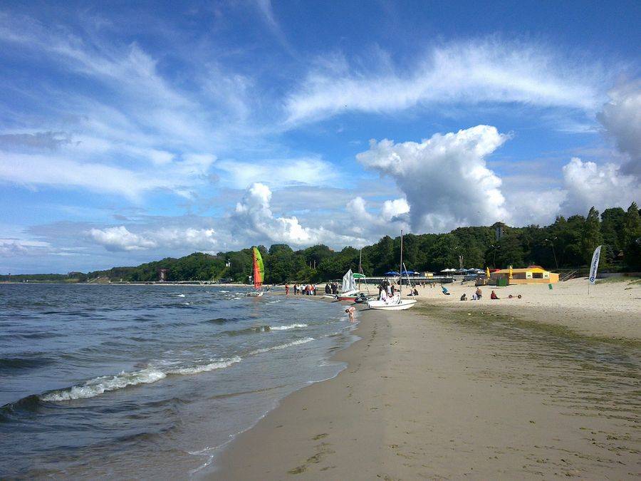 Пляж в пионерске калининградской области фото