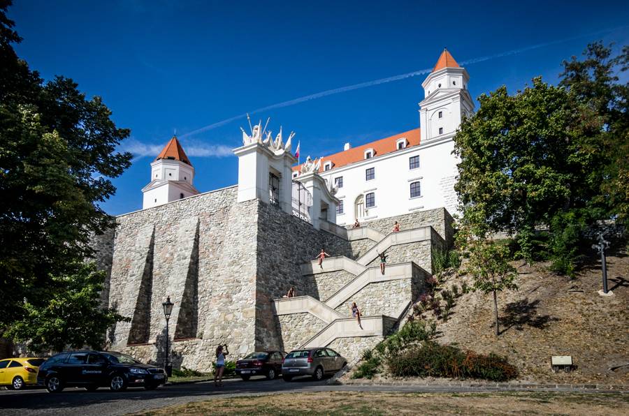 подъем на Братиславскую крепость