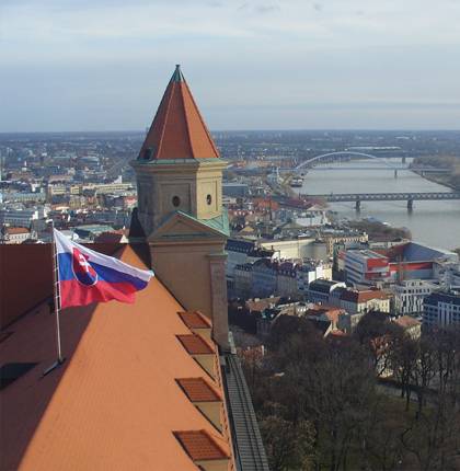 Вид на Дунай с Братиславского града