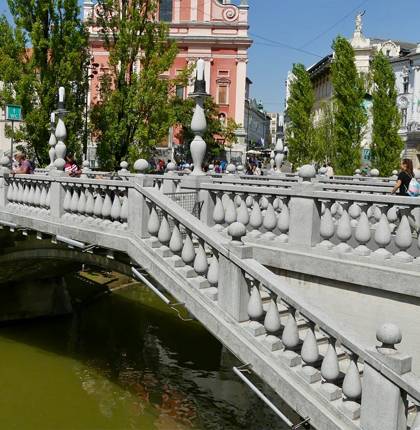 Любляна, символ города - Тройной мост