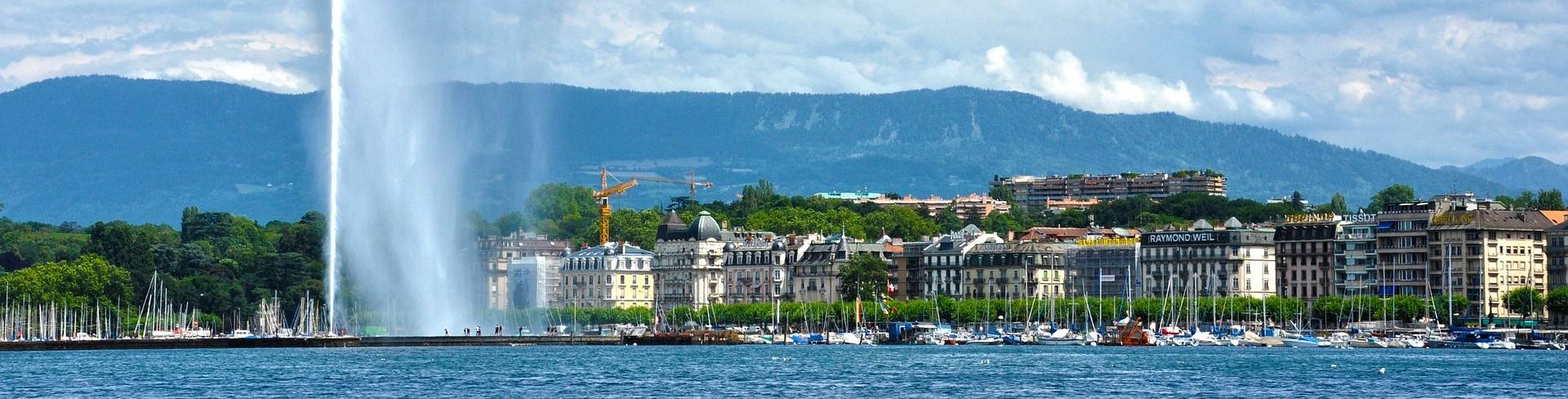 Женева - город на берегу Женевского озера