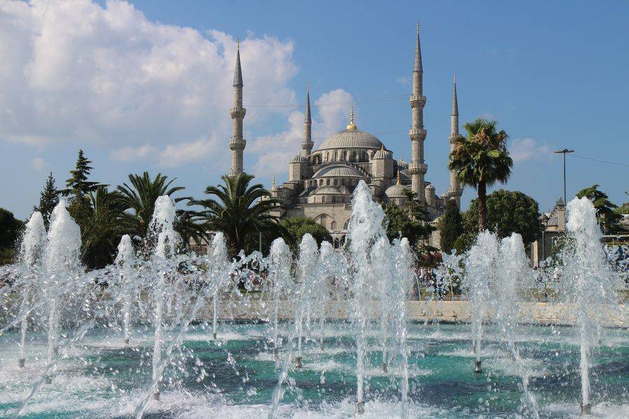Вид на Голубую мечеть